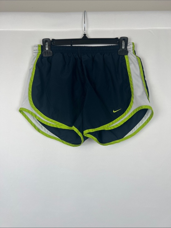 Nike Pants - Nike Women's Navy Athletic Shorts with Lime‎ Trim